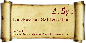 Laczkovics Szilveszter névjegykártya